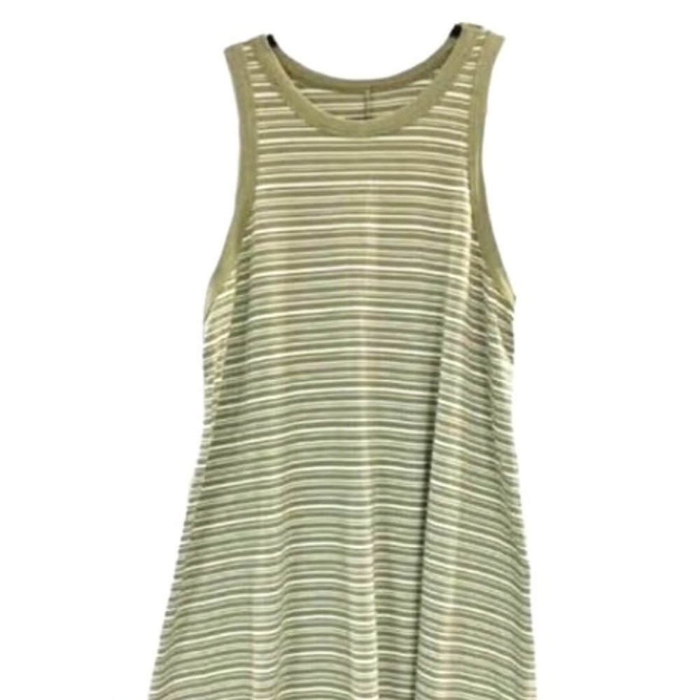A New Day Green & White Women's Sleeveless Dress